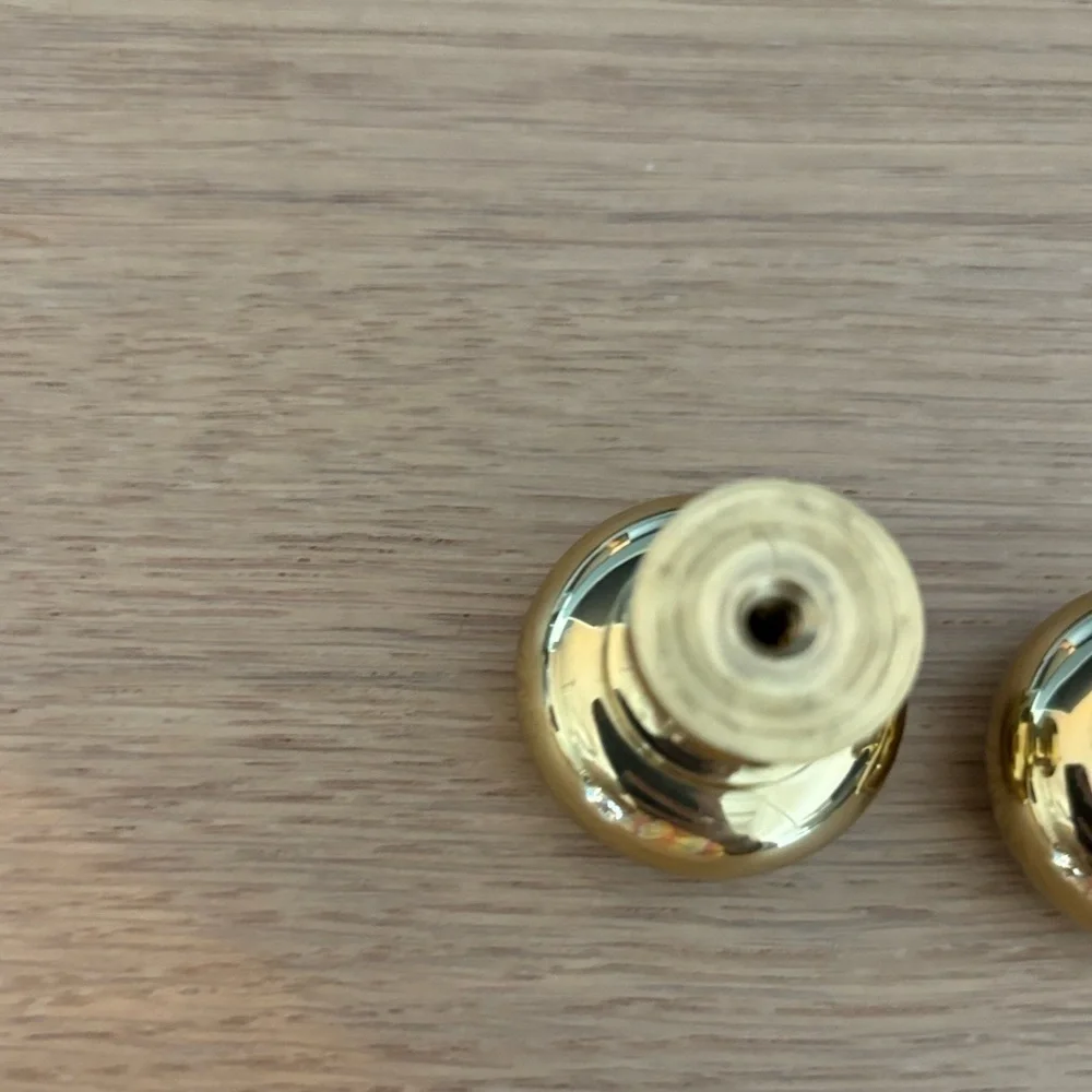 Set of‎ 2 cabinet door knobs Solid brass. New